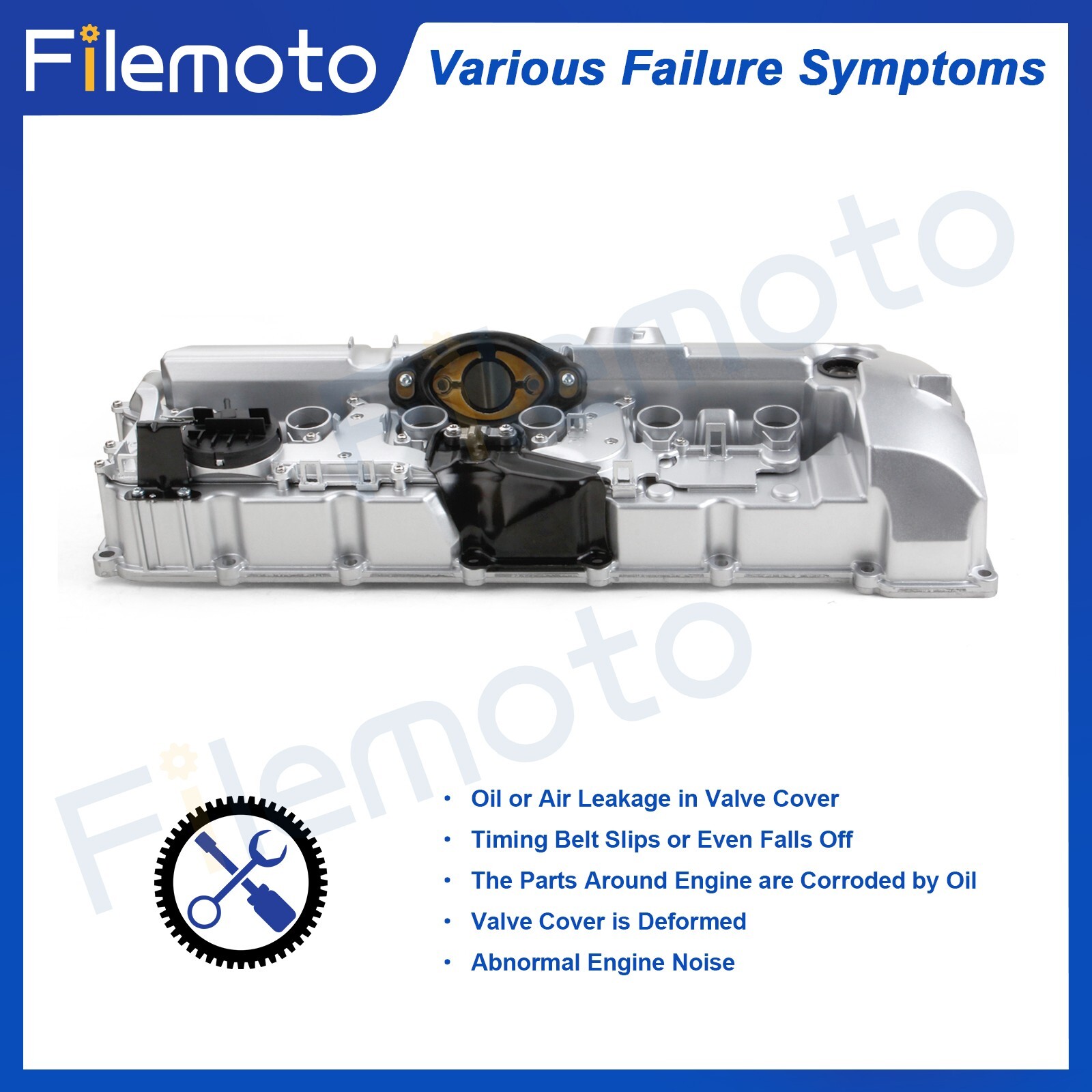 Aluminum Engine Valve Cover w/ Gasket Bolts for BMW N54 528i 328i 128i