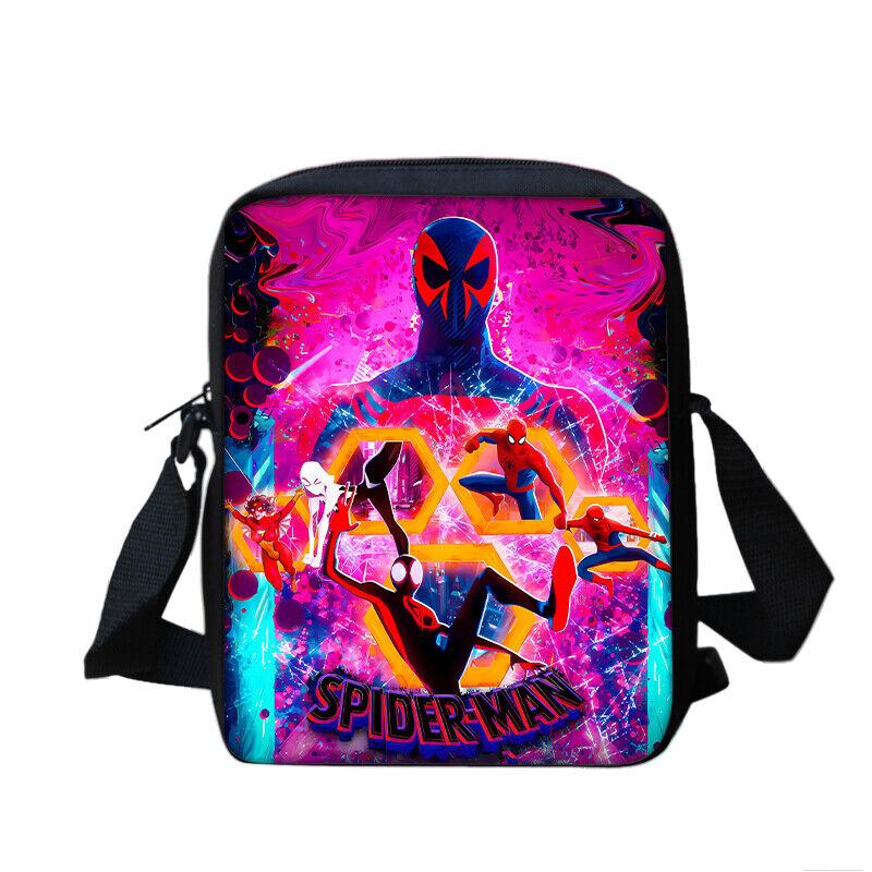 Marvel Spider-Man Across the Spider-Verse Boys 17 Laptop Backpack 2-Piece  Set with Lunch Bag, Black Blue