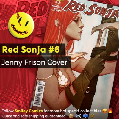 #ad Red Sonja #6 Jenny Frison Cover Dynamite Comics 2013 High Grade $80.00