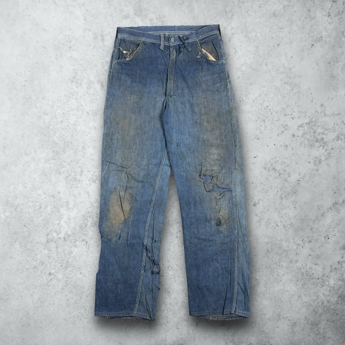 Donut Union Made Denim Vintage 1940s Union Made OshKosh Low Back