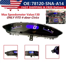 For 06-11 Honda Civic Sedan Speedometer Upper Dash Display Gauge Instrument
