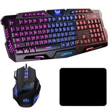 Gaming Keyboard and Mouse Pad Wired LED Backlight For Xbox ONE PS5 PC Computer