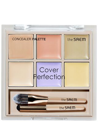 THESAEM Cover Perfection Concealer Palette 01 Cover&Correct - Multi Use 6 Colors