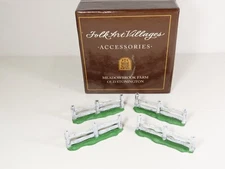Folk Art Villages Meadowbrook Farm Old Stonington Split Fences Christmas  C5844