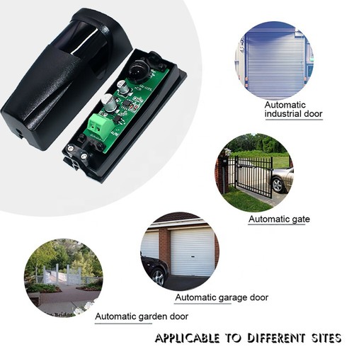 Sensore a infrarossi fotocellula cablata di sicurezza per apricancello automatico porte garage - Foto 8 di 10