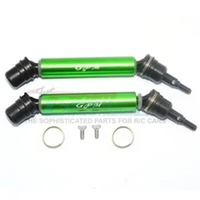 GPM Steel+Alum Front Or Rear CVD Drive Shaft Green : 4x4 Granite / Big Rock