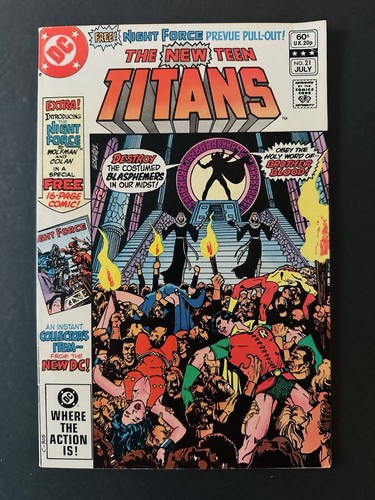 New Teen Titans #21 | 1982 | Intro Brother Blood | 1st App Monitor | GeorgePerez