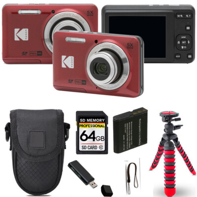 Kodak PIXPRO FZ55 レッド Amazon.com : KODAK PIXPRO FZ55-RD 16MP Digital Camera 5X