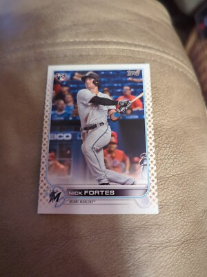 Nick Fortes #333 2022 Topps Gold Star Miami MarlinsRC Rookie