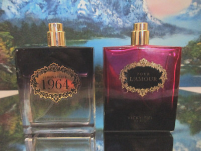 Vintage Pour L'amour and 1964 Eau De Parfum Spray by Vicky Tiel ~ *3.4 oz each