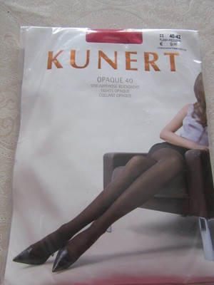 KUNERT Opaque 40 den Strumpfhose Blickdicht GR 40 - 42 rot flash-red   Neu