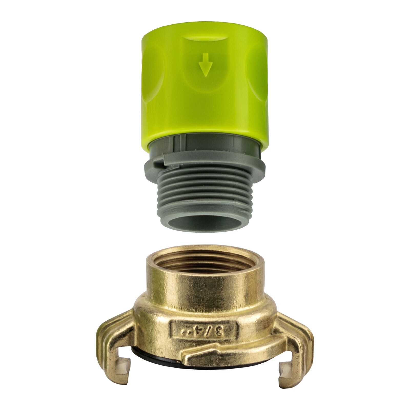 Brass GEKA Type Quick Connect Adapter Claw Fitting Hose Pipe Splitters