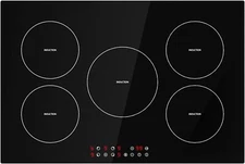Electric Cooktop 30 Inch with 5 Burners, Built-in Ceramic Cooktop Electric Stove