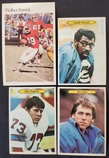 4x Jim Zorn Chuck Muncie Francis Hannah Seahawks Saints Patriots NFL Big Cards