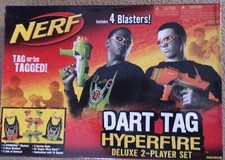 New Nerf Dart Tag HyperFire Deluxe Two Player Set