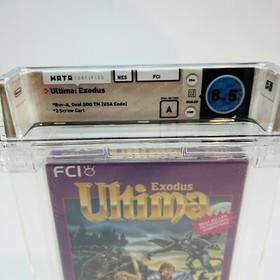 Ultima Exodus - NES Nintendo 1989 FCI Rev-A Oval Sealed Rare Graded WATA 8.5 A