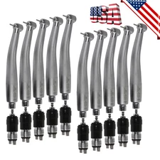 10 Pcs USA Dental High Speed Turbine Handpiece NSK Style 4 Hole Coupler Swivel