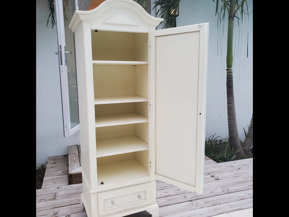 Ethan Allen Legacy Bonnetiere Armoire Wardrobe Country Beige Color - Image 2 of 4