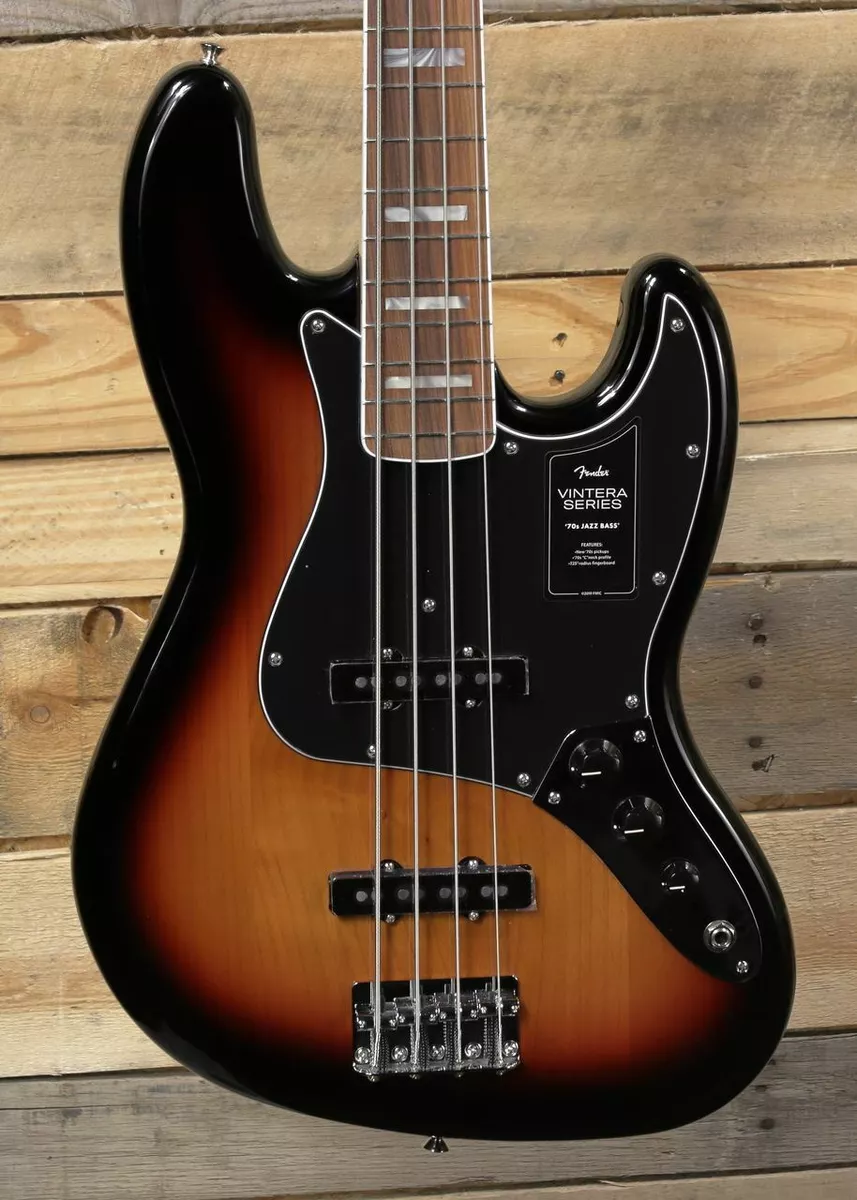 Fender Vintera '70s Jazz Bass 3-Color Sunburst w/ Gigbag