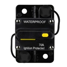 70 Amp Waterproof Circuit Breaker,Fuse Holder,Audio Circuit Breaker,with Manu...