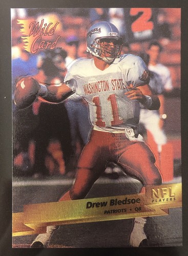 1993 Wild Card DREW BLEDSOE Super Chrome Rookie Card SCP 3 PATRIOTS 