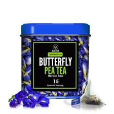 BLUE TEA - Butterfly Pea Flower Tea - 15 Count - Pyramid Plant Based