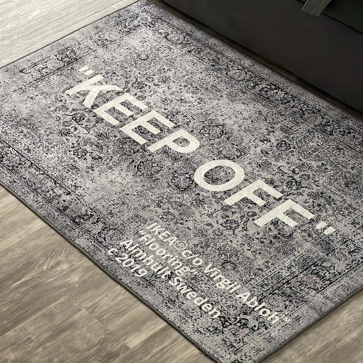 Tapis Keep Off – Motif Original – Antidérapant Et Lavable – Coton Et Microfibre – Fabriqué En Turquie