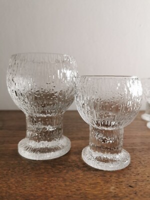 Iittala Trinkglas Weinglas  Timo Sarpaneva Serie Kekkerit  Höhe ca. 11 cm