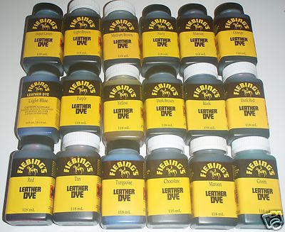 Fiebings Lederfarbstoff 118ml (4floz) verschiedene Farben kostenlos UK Post