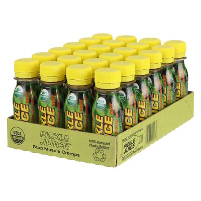 Pickle Juice Sports Drink Shots, Extra Strength - 2.5 oz, 24 Pack.