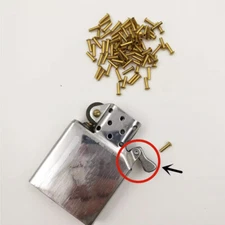 For Zippo lighters, 10pcs brass copper cam rivets for pendulum part repairs New