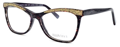 ELLEN TRACY - LUCERNE 51/15/135 PURPLE LAMINATE - NEW Authentic WOMEN EYEGLASSES