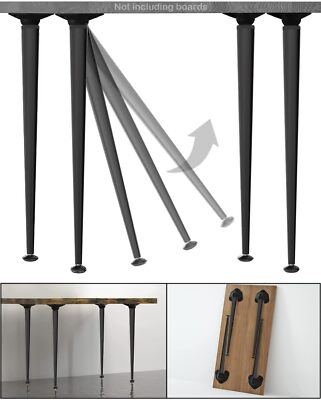 28 Inch Folding Table Legs Collapsible Metal Home DIY Furniture Legs Foldable De