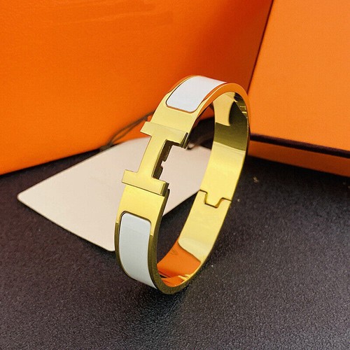 Hot Womens Classic Luxury Stainless Steel High Quality H-buckle Bracelet 17-19cm - Picture 17 of 42