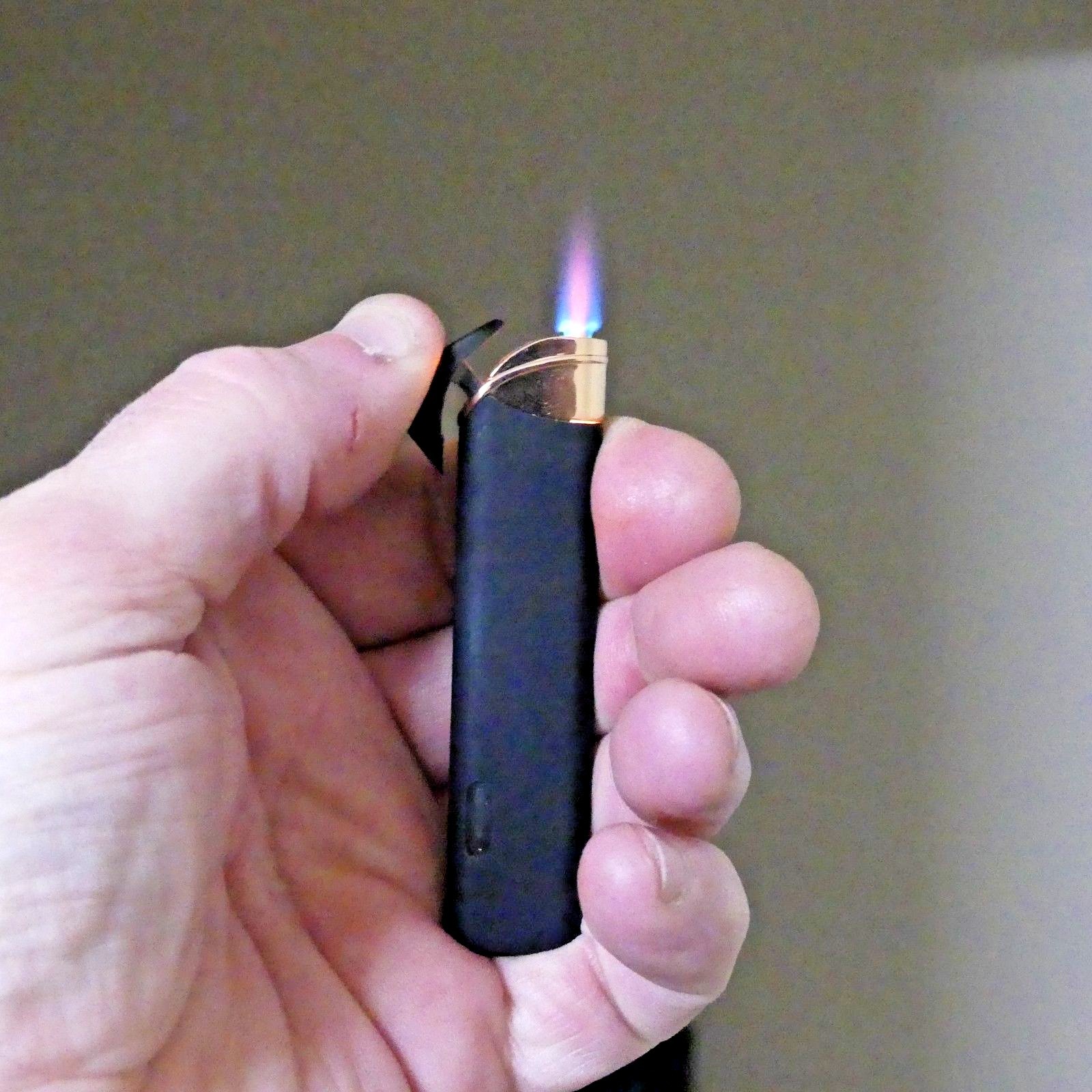 Fancy Ultra Thin Jet Torch Lighter Choice Of 5 Beautiful Colors USA Stocked