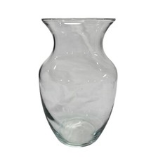 Vase Clear Glass Classic Simple Bubble Flower 8x4  