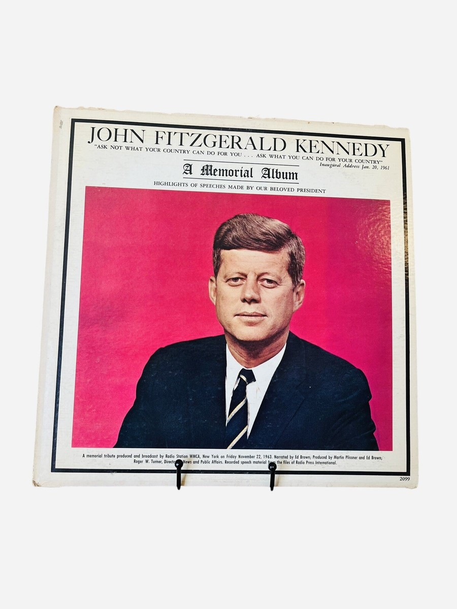 JFK Memorial Album Vinyl Record John F Kennedy 1963 Speech LP