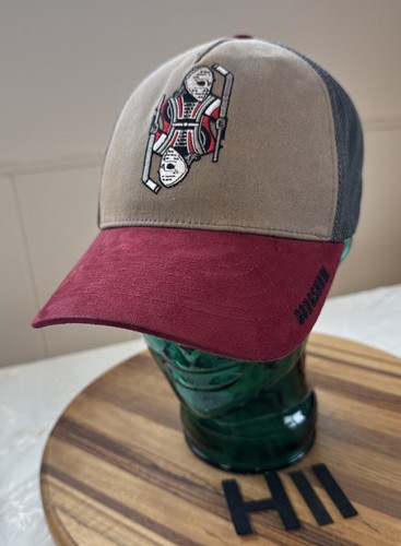 GONGSHOW HOCKEY "KING OF THE CREASE" HAT BROWN/GRAY/RED SNAPBACK EUC!!! H11 - 第 1/3 張圖片