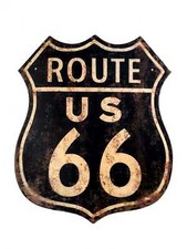Targa tabella insegna in metallo vintage arredo route 66 per pub ristorante 