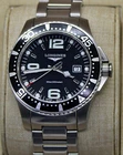 Longines Hydroconquest Ref. L3.6404 , 300m Rotating Bezel Black Dial Swiss Watch