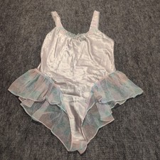 Vtg Silky Teddie Ruffles  Lace Lingerie Lily of France Sleepwear Sz Small USA