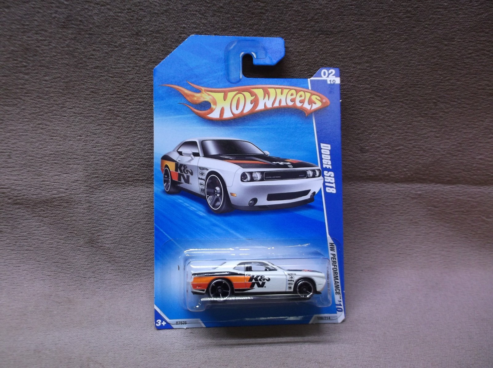 HOT WHEELS 2010 #108 WHITE 2008 08 DODGE CHALLENGER SRT8 HEMI MOPAR HELLCAT K&N