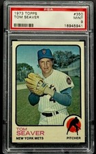 1973 Topps Tom Seaver New York Mets PSA 9 Mint #350 cc23