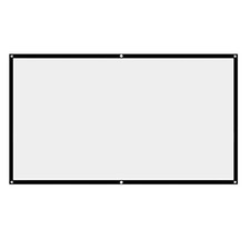 150" Regular White Projector Screen - 16:9 No Crease - 150 Inch Projector Screen