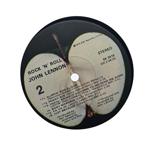 Vintage JOHN Lennon LP Rock 'N ROLL 1975 Apple Records Phil Spector EMI Records - Picture 11 of 14