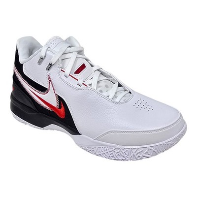 Nike Zoom Lebron NXXT Gen AMPD WHITE Black Red Men's Shoes Size 12