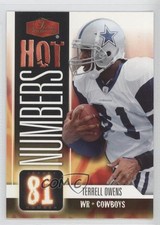 2006 Flair Showcase Hot Numbers Terrell Owens #HN22 HOF 0a7