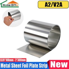 Striscia piastra lamiera inox 304 spessore 0,01 mm-2 mm modellismo fai da te