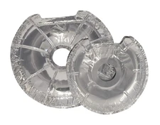 Round Foil Burner Cover Liners - Pack of 8 (4 Small & 4 Large)