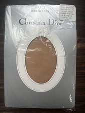 Vintage Christian Dior Diorissimo Pantyhose French Champagne Size 4 NEW NWT